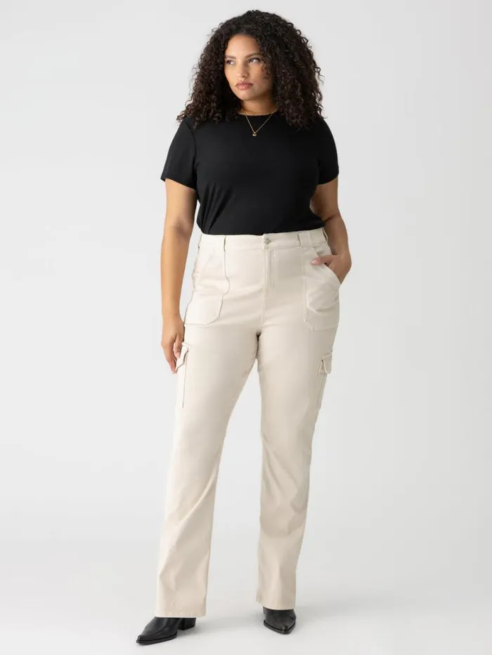 Women Sculpted Hayden Bootcut Standard Rise Pant Toasted Almond Inclusive Collection Sanctuary Clothing Inclusive