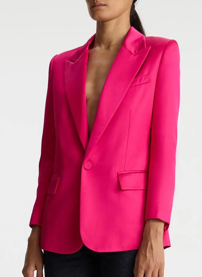 Women Sets ALC Davin Ii Structured Satin Jacket Disco Pink