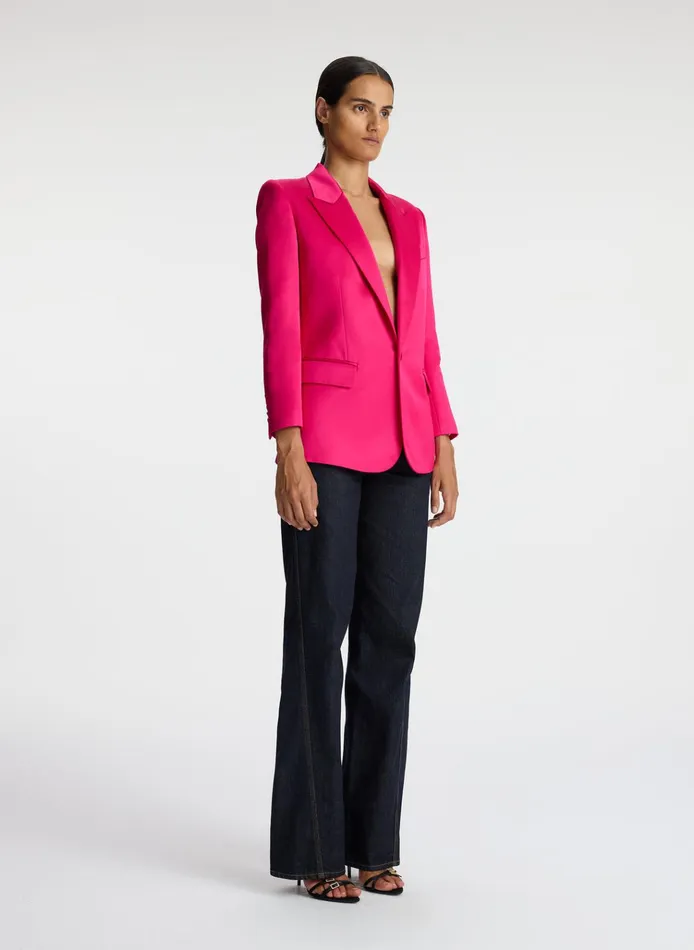 Women Sets ALC Davin Ii Structured Satin Jacket Disco Pink