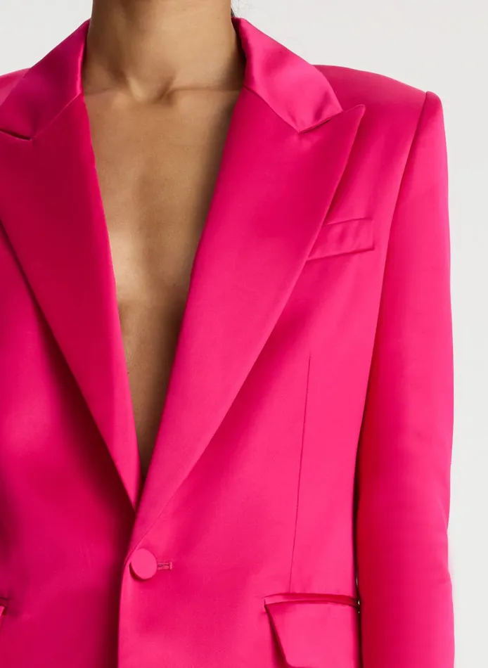 Women Sets ALC Davin Ii Structured Satin Jacket Disco Pink
