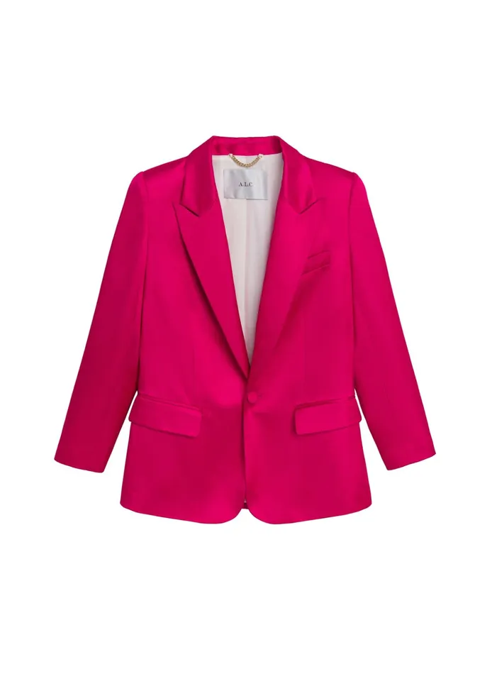 Women Sets ALC Davin Ii Structured Satin Jacket Disco Pink