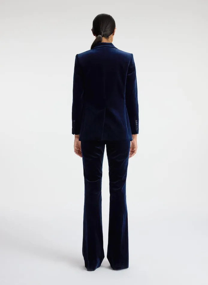 Women Sets ALC Davin Ii Velvet Tuxedo Jacket Navy