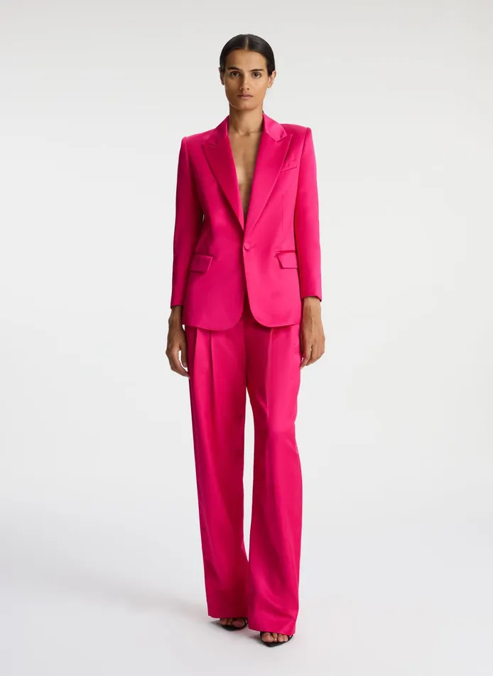 Women Sets ALC Fynn Structured Satin Pant Disco Pink