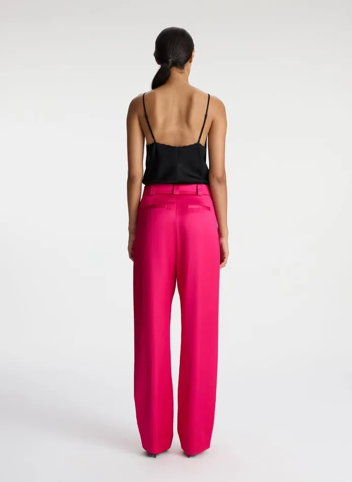 Women Sets ALC Fynn Structured Satin Pant Disco Pink