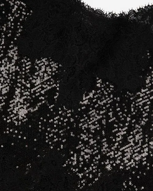 Women Shirts and Tops The Kooples Black Sequin Camisole Black