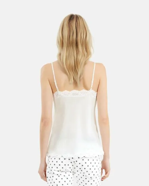 Women Shirts and Tops The Kooples Ecru Silk Camisole Ecru