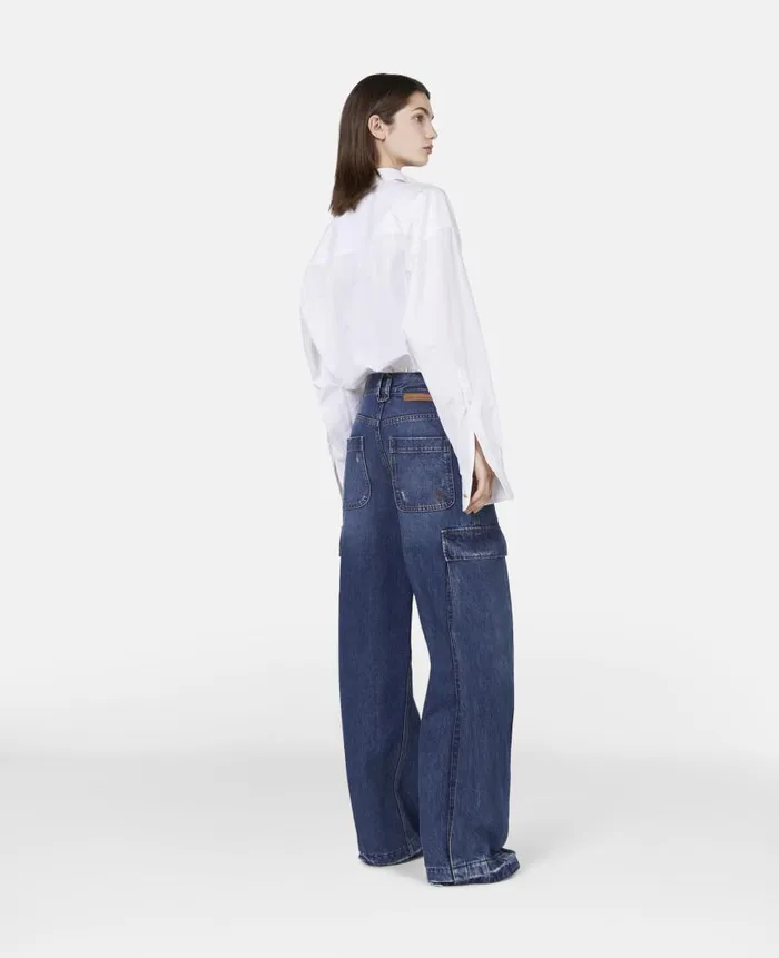 Women Shirts And Tops Stella McCartney Regenerative Cotton Boyfriend Shirt Pure White