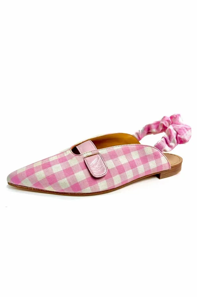Women Shoes DODO BAR OR Eliya Pointy Slingback Light Pink
