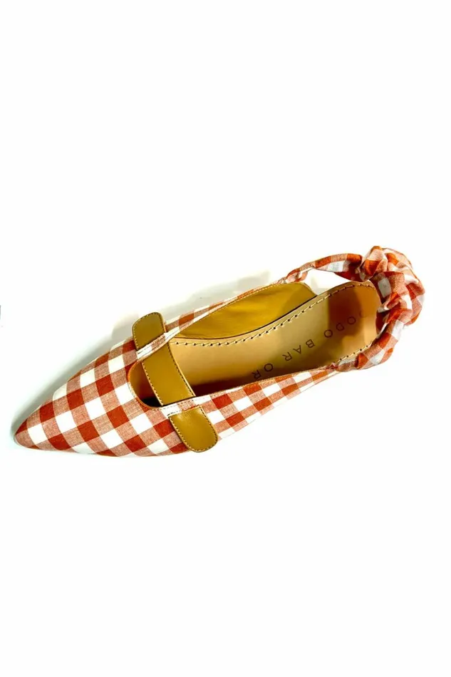 Women Shoes DODO BAR OR Eliya Pointy Slingback Rust