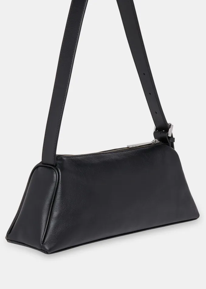 Women Shoulder Bags and Tote Bags Whistles Black Seva Triple Zip Shoulder Bag