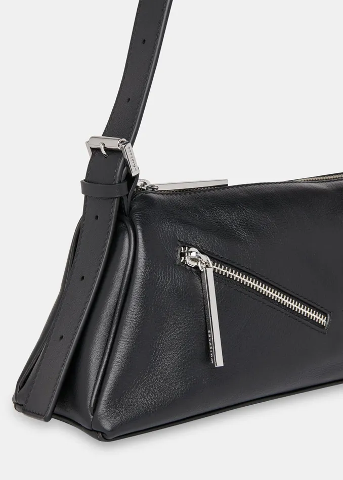 Women Shoulder Bags and Tote Bags Whistles Black Seva Triple Zip Shoulder Bag