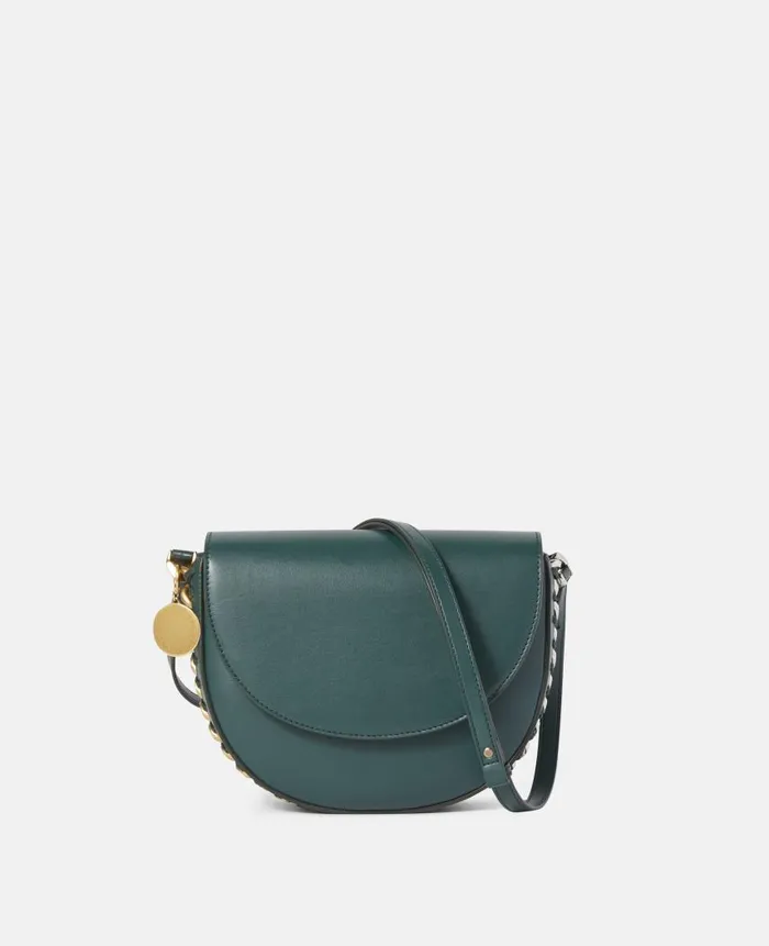 Women Shoulder Bags Stella McCartney Frayme Medium Flap Shoulder Bag Forest Green Women Shoulder Bags Stella McCartney Frayme Medium Flap Shoulder Bag Forest Green