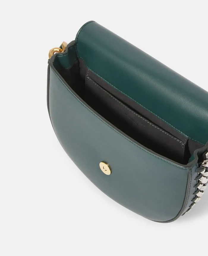 Women Shoulder Bags Stella McCartney Frayme Medium Flap Shoulder Bag Forest Green