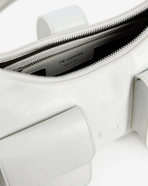 Women Shoulder Bags The Kooples White Vintage Treatment Leather Amelia Bag White