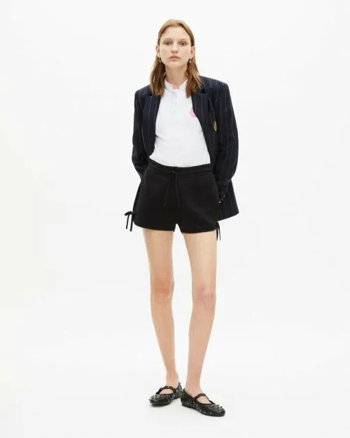 Women Skirts and Shorts The Kooples Anthracite Gray Short Sweatpants Anthracite