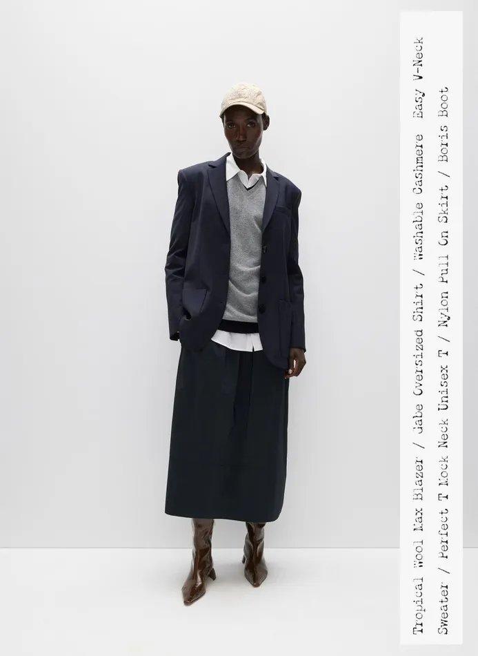 Women Skirts Tibi Nylon Pull On Full Skirt Black