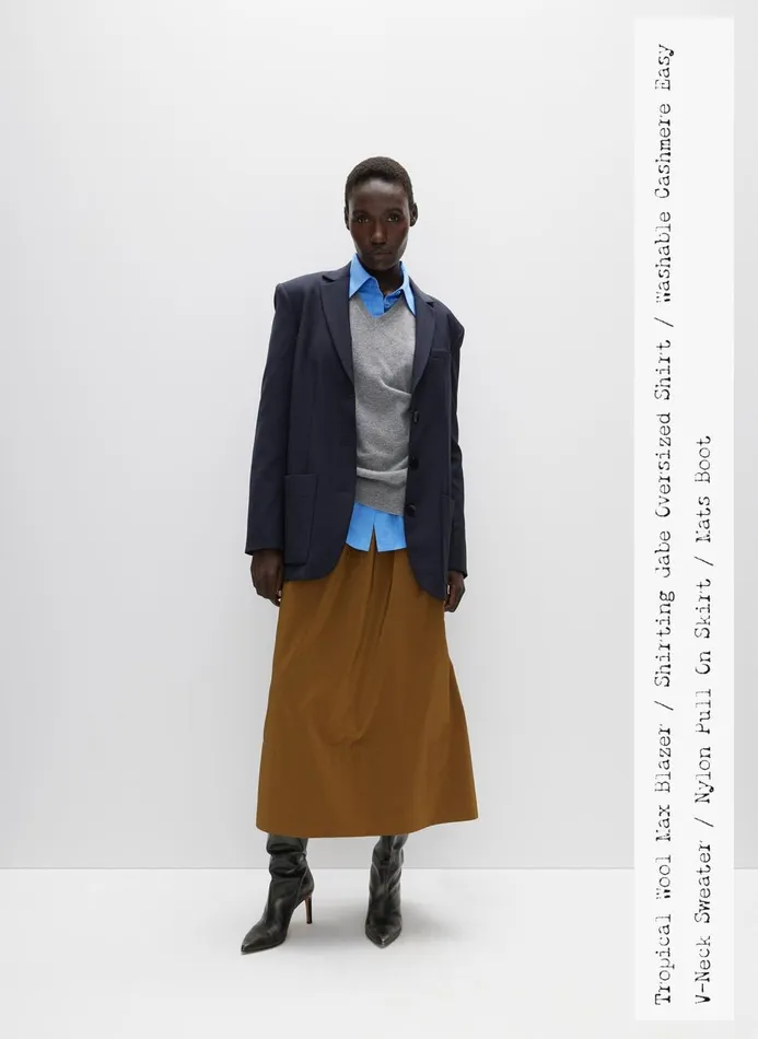 Women Skirts Tibi Nylon Pull On Full Skirt Loden