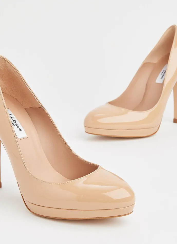 Women Sledge Beige Patent Platform Courts Beige LKBennett Platforms Women Sledge Beige Patent Platform Courts Beige LKBennett Platforms