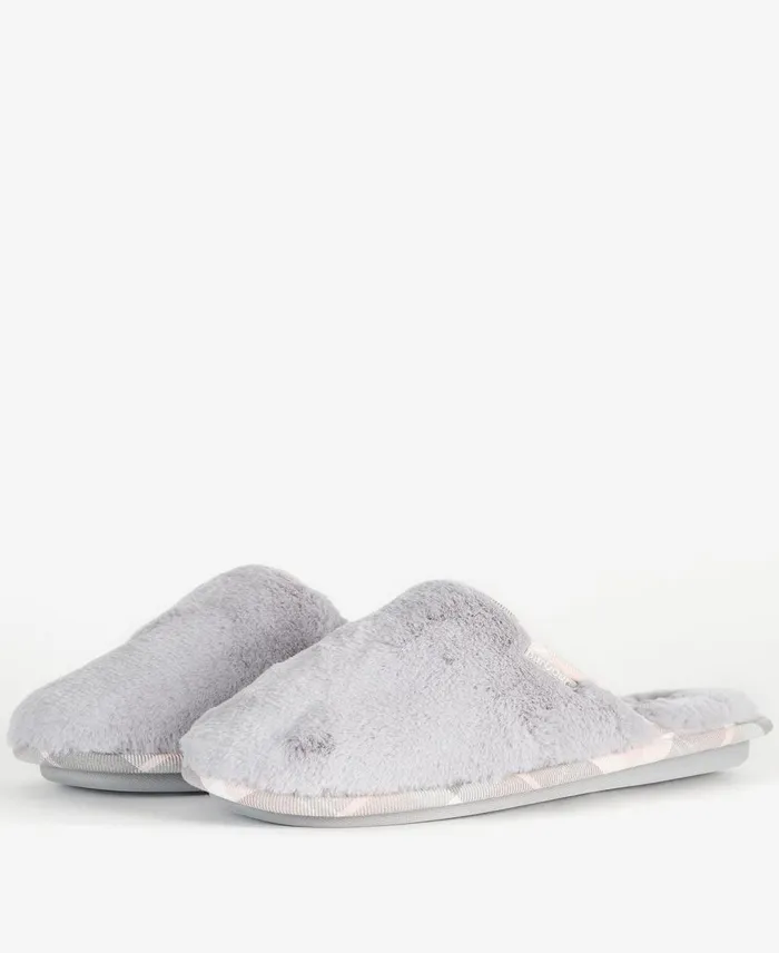 Women Slippers Barbour Agatha Faux Fur Slippers Grey Faux Fur Women Slippers Barbour Agatha Faux Fur Slippers Grey Faux Fur