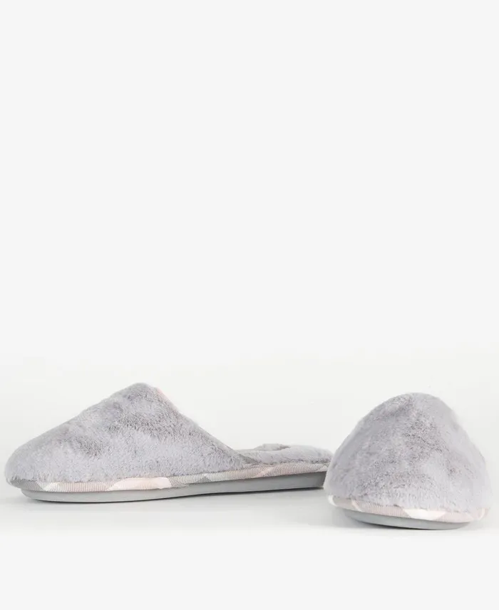 Women Slippers Barbour Agatha Faux Fur Slippers Grey Faux Fur Women Slippers Barbour Agatha Faux Fur Slippers Grey Faux Fur