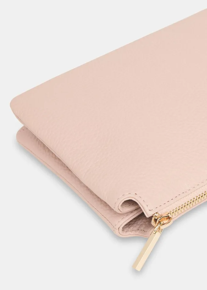 Women Small Bags and Clutches Whistles Pale Pink Elita Double Pouch Clutch