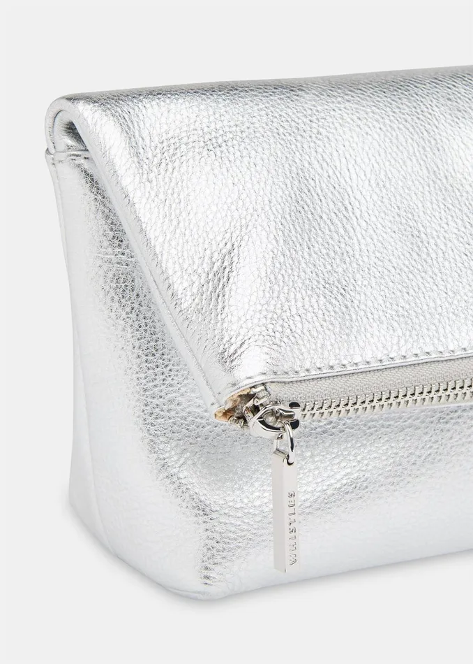 Women Small Bags and Clutches Whistles Silver Cecilia Make Up Bag