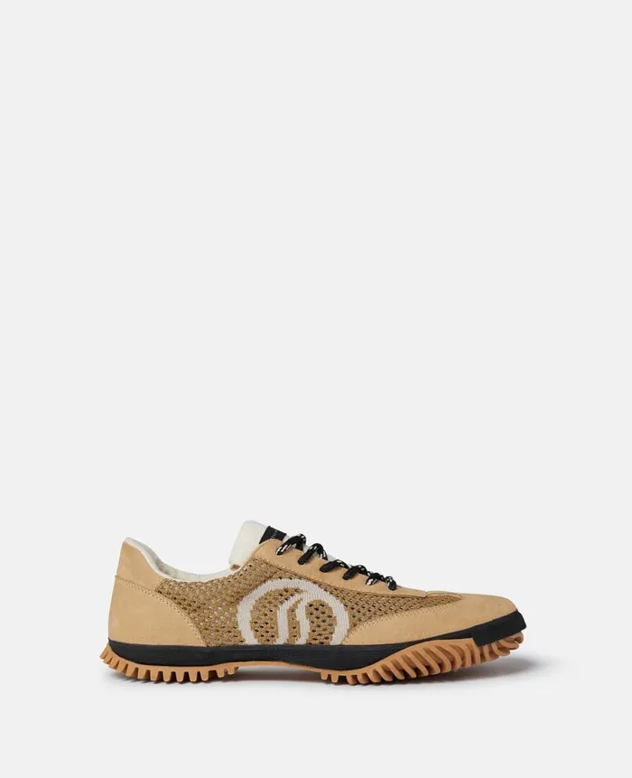 Women Sneakers Stella McCartney SWave Sport Mesh Paneled Sneakers Pecan Brown Women Sneakers Stella McCartney SWave Sport Mesh Paneled Sneakers Pecan Brown