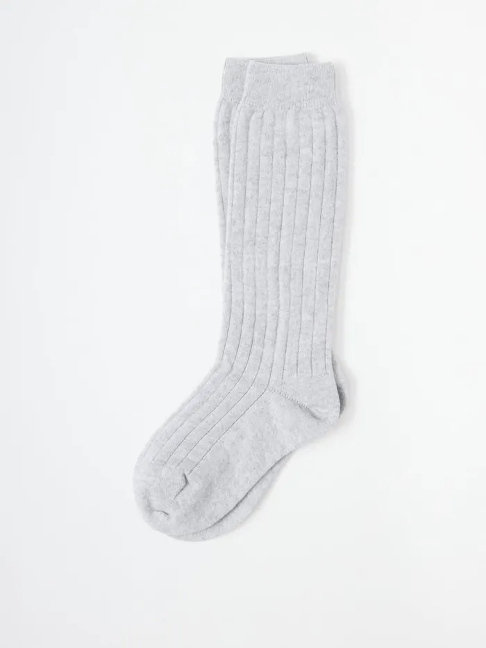 Women Socks Tibi Cashmere Socks Light Heather Grey
