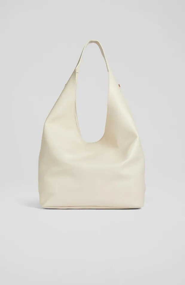 Women Soula Cream Leather Slouchy Shoulder Bag LKBennett Shoulder Bags Women Soula Cream Leather Slouchy Shoulder Bag LKBennett Shoulder Bags