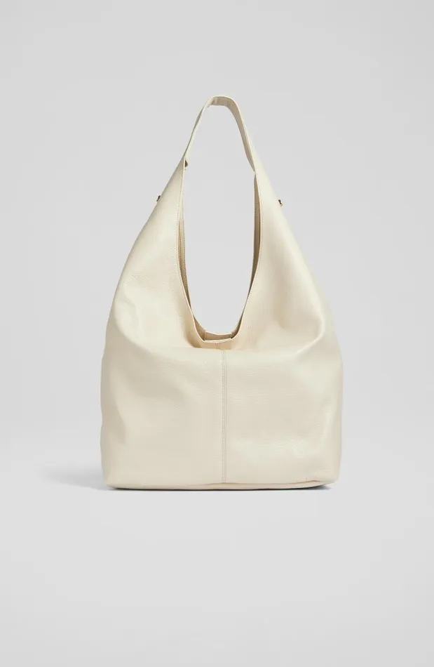 Women Soula Cream Leather Slouchy Shoulder Bag LKBennett Shoulder Bags Women Soula Cream Leather Slouchy Shoulder Bag LKBennett Shoulder Bags