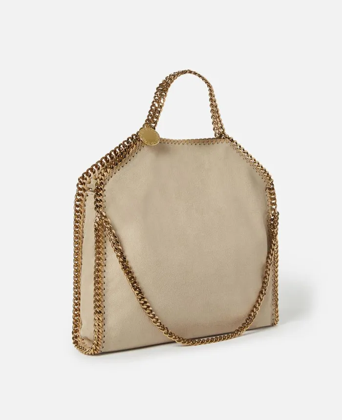 Women Stella Icons Stella McCartney Falabella FoldOver Tote Bag Clotted Cream
