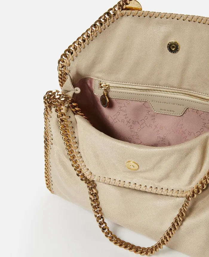 Women Stella Icons Stella McCartney Falabella FoldOver Tote Bag Clotted Cream