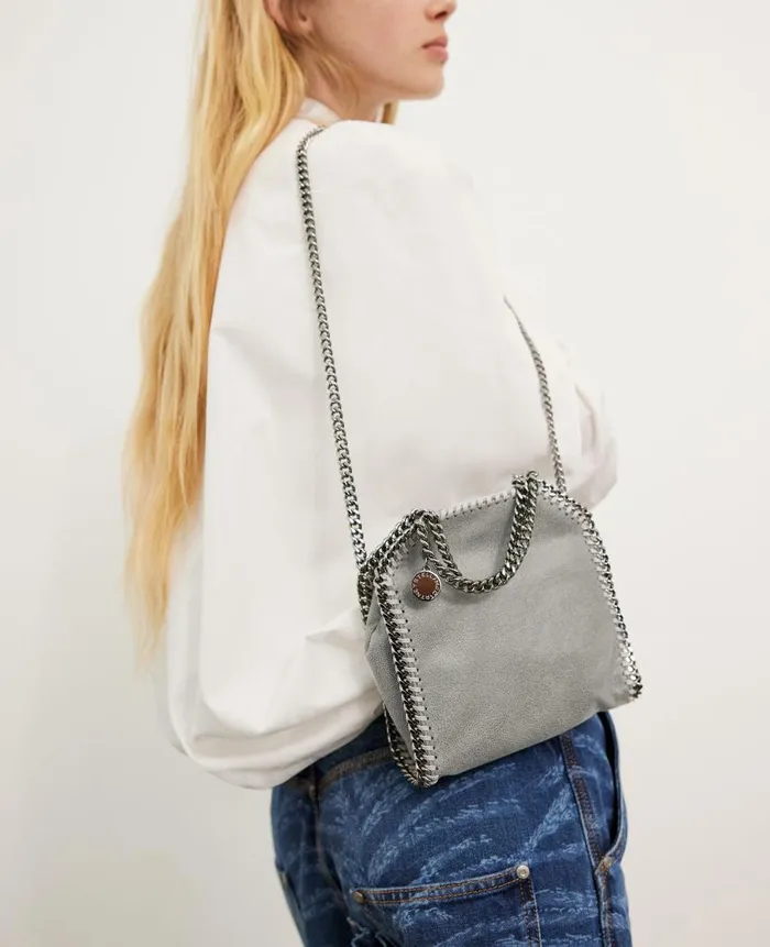 Women Stella Icons Stella McCartney Falabella Tiny Tote Bag Grey