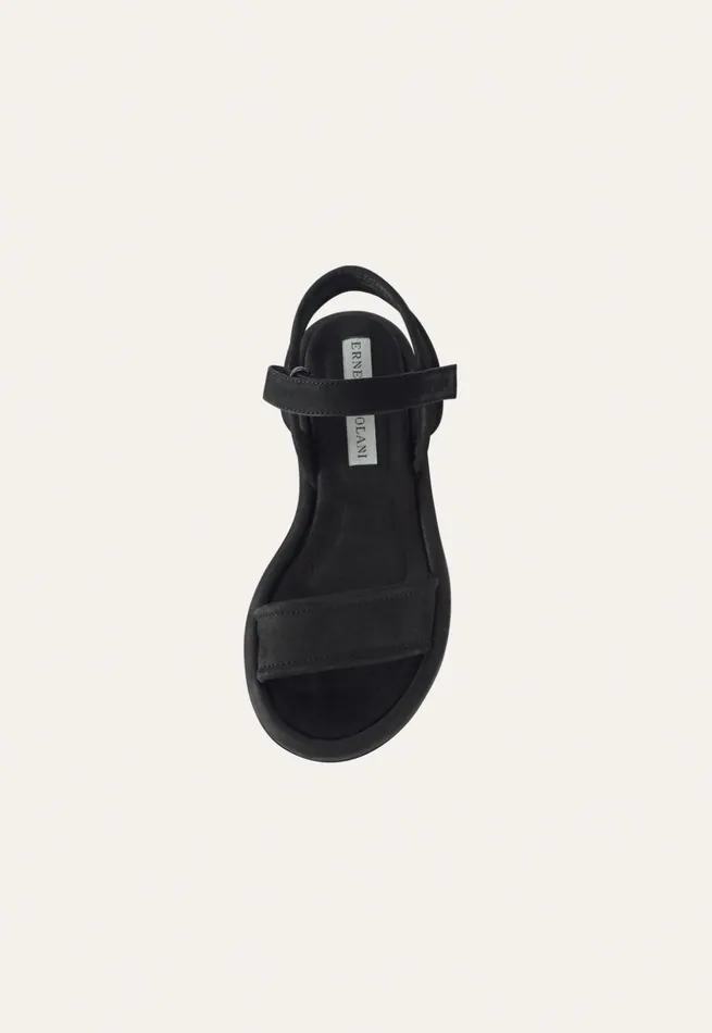 Women Strappy Leather Sandal Black Poetry Fashion Footwear