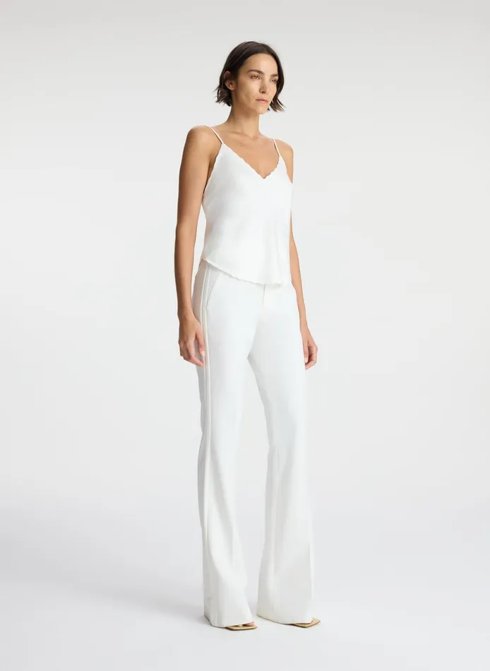 Women Suits ALC Malia Scalloped Camisole Top White