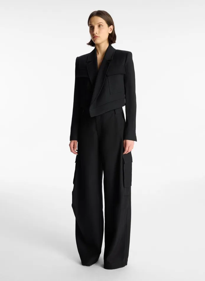 Women Suits ALC Reeve Cropped Jacket Black