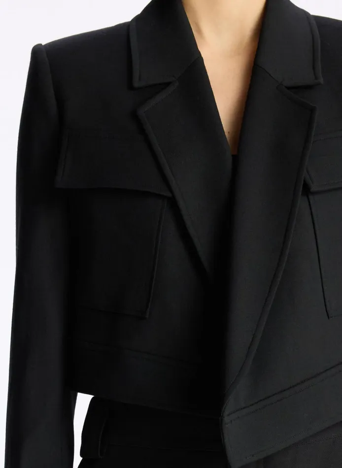 Women Suits ALC Reeve Cropped Jacket Black