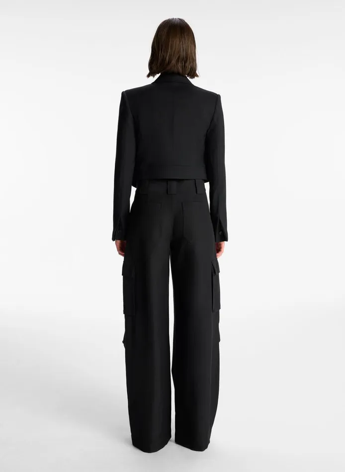 Women Suits ALC Reeve Cropped Jacket Black