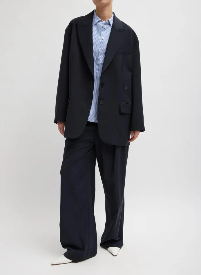Women Suits Tibi Tropical Wool Stella Pant Navy