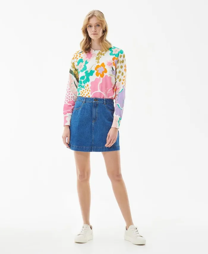 Women Sweaters and Knitwear Barbour Delphinium Knitted Jumper Classic Multi Women Sweaters and Knitwear Barbour Delphinium Knitted Jumper Classic Multi