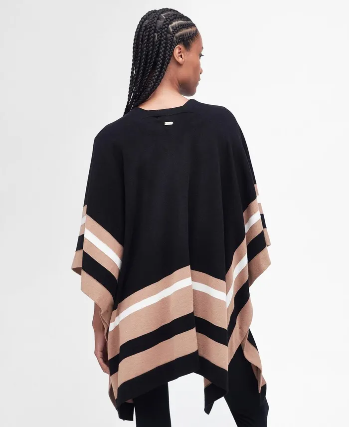 Women Sweaters and Knitwear Barbour Donna Knitted Cape Classic Black Women Sweaters and Knitwear Barbour Donna Knitted Cape Classic Black