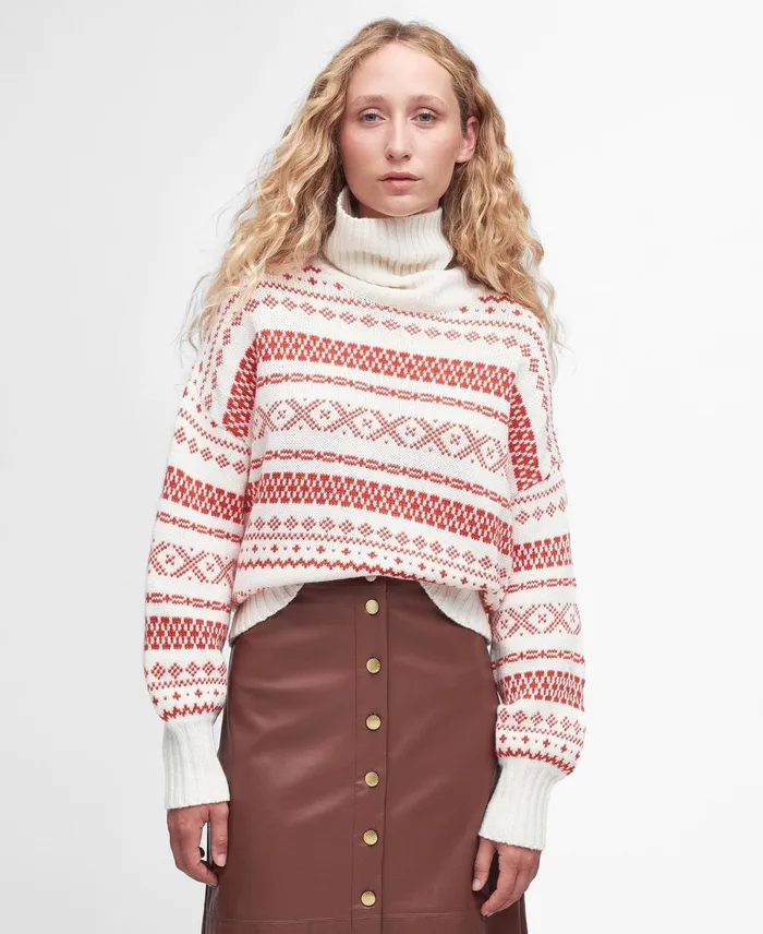 Women Sweaters and Knitwear Barbour Jeanne Knitted Jumper Aran