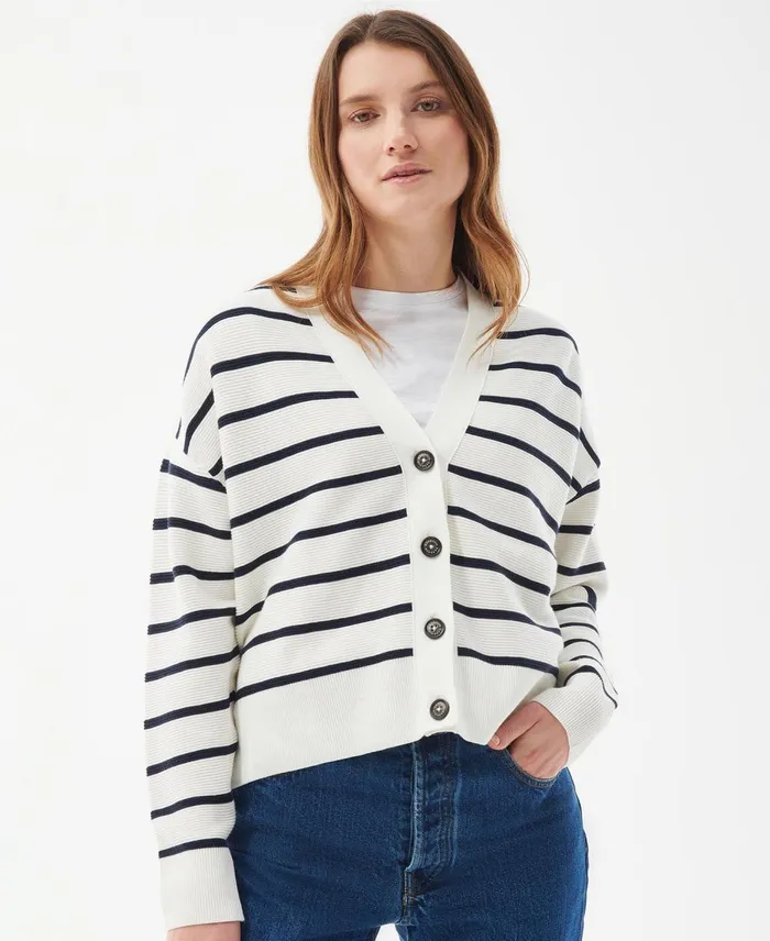 Women Sweaters and Knitwear Barbour Mariner Cardigan Cloud