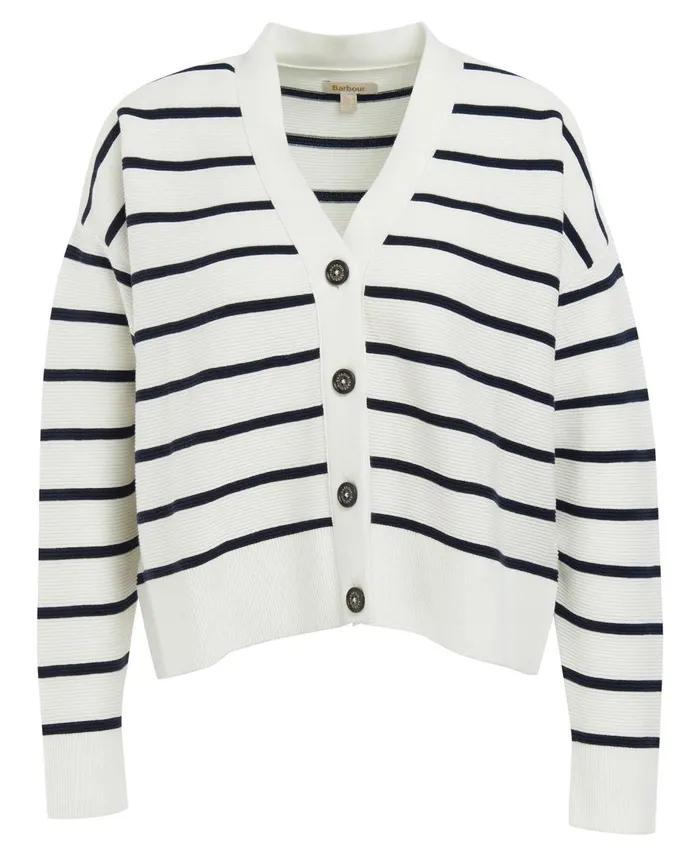 Women Sweaters and Knitwear Barbour Mariner Cardigan Cloud Women Sweaters and Knitwear Barbour Mariner Cardigan Cloud