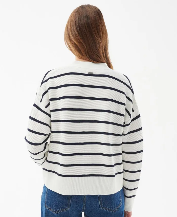 Women Sweaters and Knitwear Barbour Mariner Cardigan Cloud Women Sweaters and Knitwear Barbour Mariner Cardigan Cloud