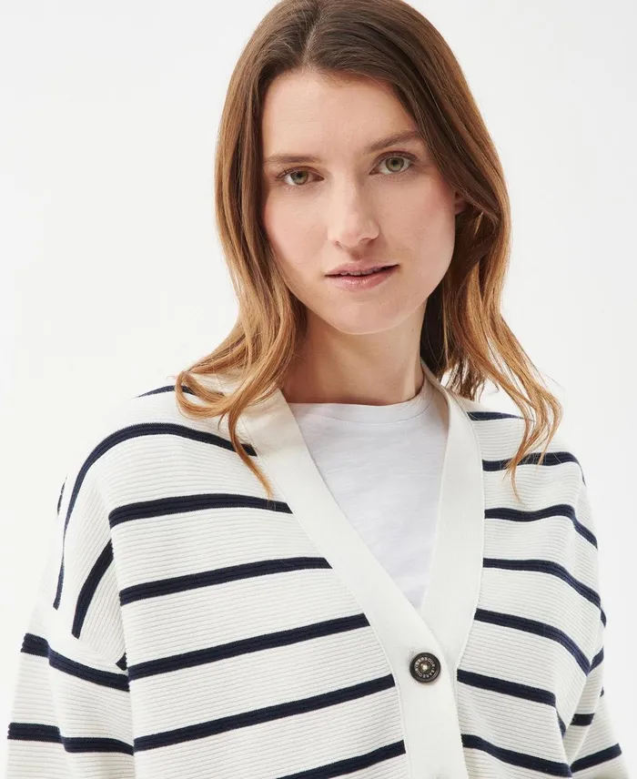 Women Sweaters and Knitwear Barbour Mariner Cardigan Cloud Women Sweaters and Knitwear Barbour Mariner Cardigan Cloud
