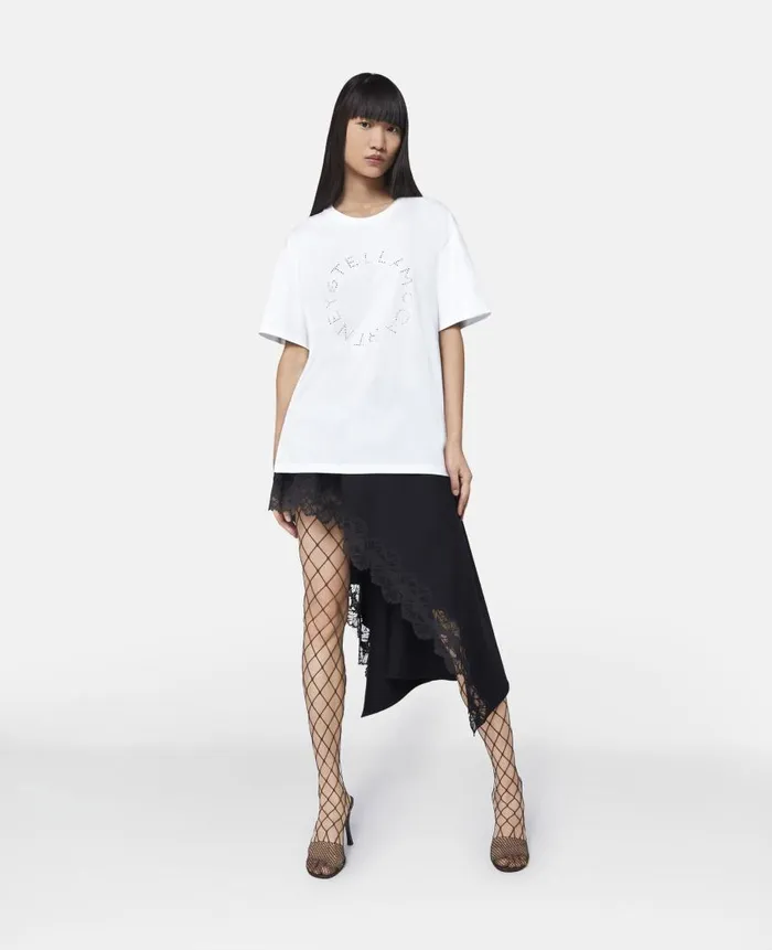 Women Sweatshirts And TShirts Stella McCartney Diamant Logo TShirt Pure White Women Sweatshirts And TShirts Stella McCartney Diamant Logo TShirt Pure White