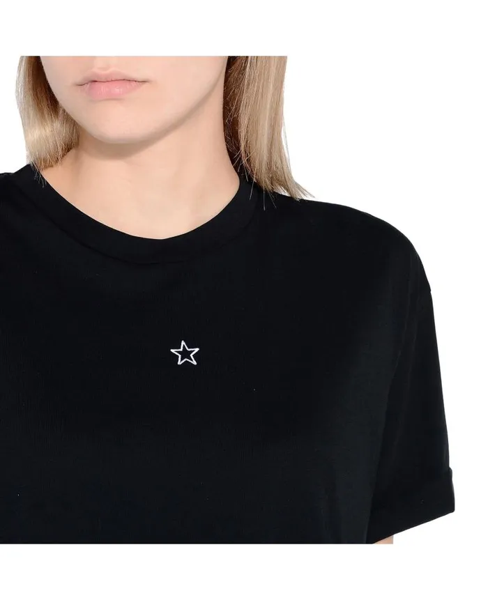 Women Sweatshirts And TShirts Stella McCartney Ministar Tshirt Black
