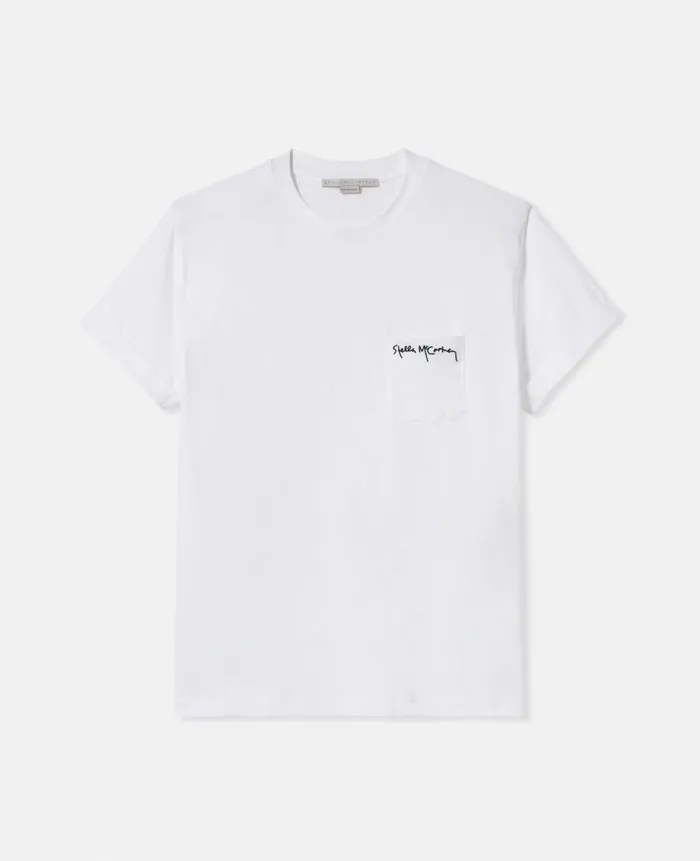 Women Sweatshirts And TShirts Stella McCartney Stella Logo Heart Embroidery TShirt White Women Sweatshirts And TShirts Stella McCartney Stella Logo Heart Embroidery TShirt White