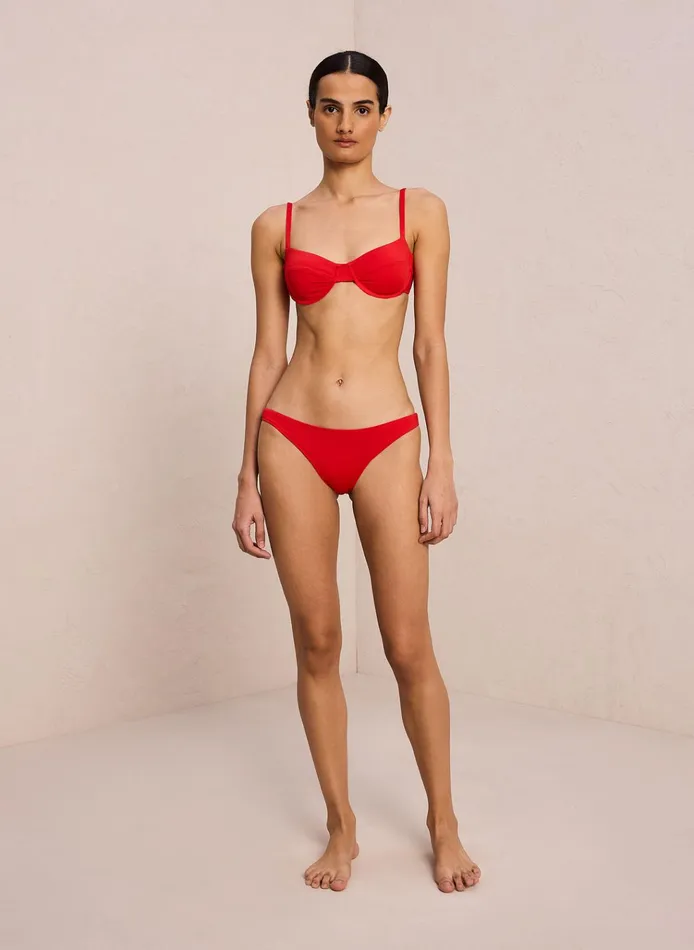 Women Swim ALC Amber Bikini Bottom Vibrant Red